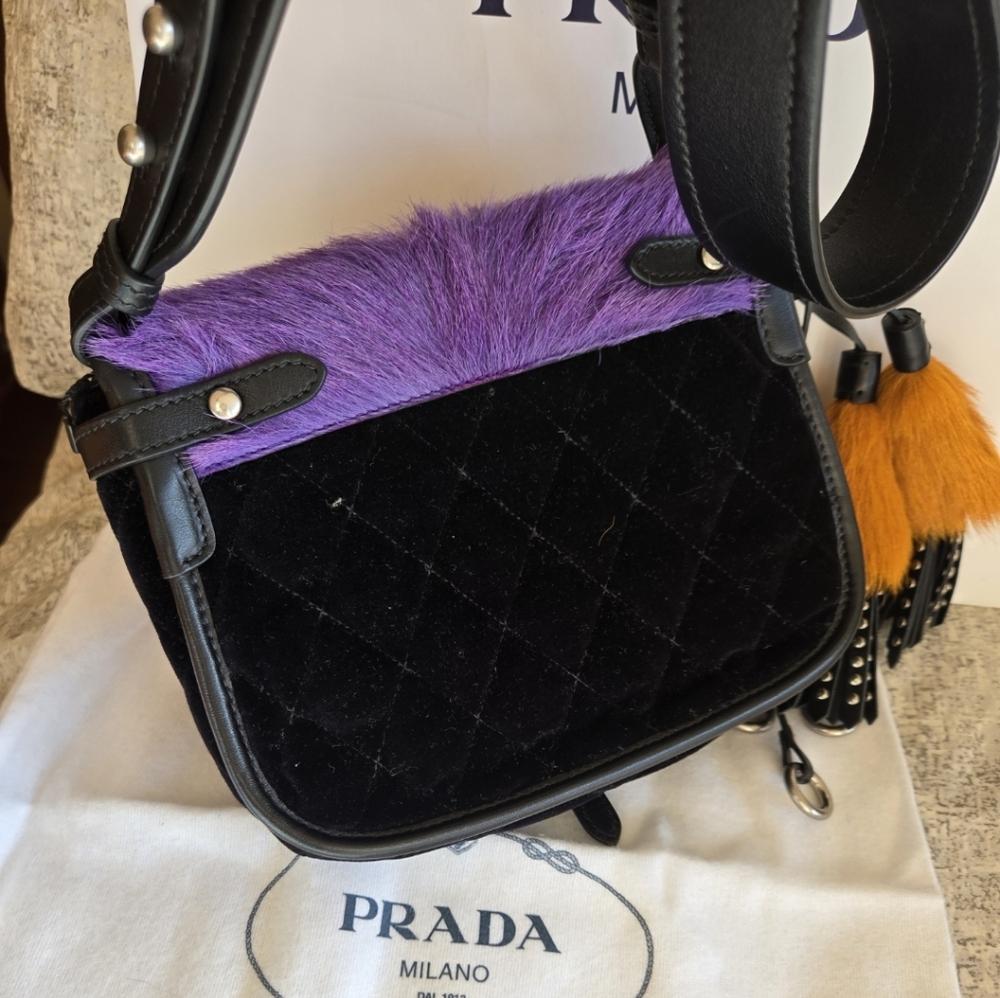 Prada CORSAIRE Crossbody Bag FUR Rare - NEW With Tag ( Retail 3580$) - Picture 2 of 5